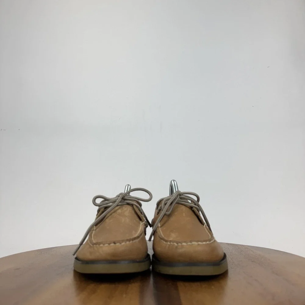 Mens Sperry Authentic Original Brown 2-Eye Leather‎ Boat Shoes Size 8 M GUC